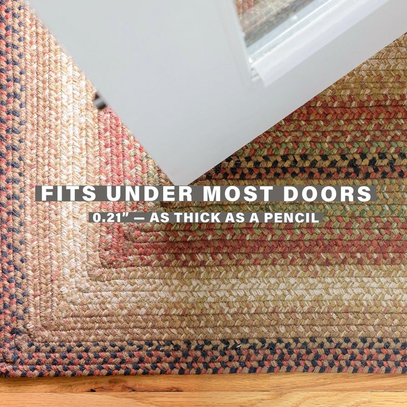 Homespice Gingerbread Jute Braided Rug 27x45in Oval Brown-Red-Black Natural Jute Rug. Uses- Indoor Entryway, Kitchen Rug, Bedroom Doorway Reversible, Rustic, Country, Primitive, Farmhouse Decor - Image 4